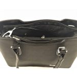 WENA Karen női fekete rostbőr válltáska