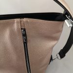 KONSTANC rosé Karen női rostbőr válltáska