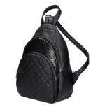 FILIP fekete fényes Karen női rostbőr hátitáska