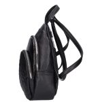 FILIP fekete fényes Karen női rostbőr hátitáska