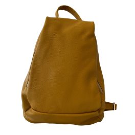 PATRIZIA okkersárga Olasz bőr női hátitáska