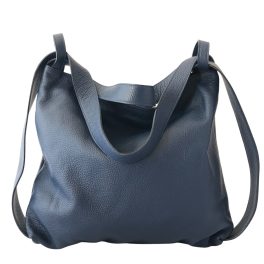 SERENA mély kék Olasz bőr női válltáska