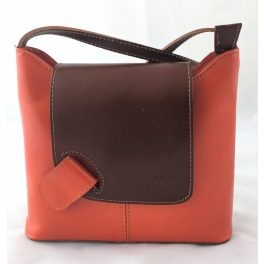 LUCIA narancs csaubarna Olasz bőr női oldaltáska