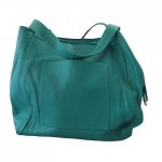 MATTEO türkíz zöld Olasz bőr női válltáska