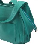 MATTEO türkíz zöld Olasz bőr női válltáska