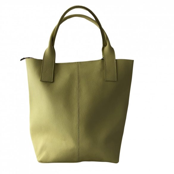 PENELOP világos sárga Olasz bőr női shopper táska