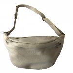 LORA bézs Olasz bőr női övtáska