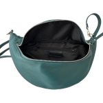 LORA cián zöld Olasz bőr női övtáska