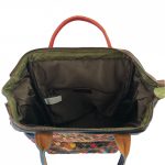 FRANCESCA fonott patchwork Olasz bőr női merev hátitáska