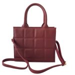 AGATA bordó Olasz bőr női divattáska