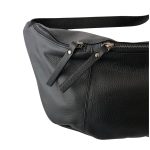 LORENZA fekete Olasz bőr női testtáska