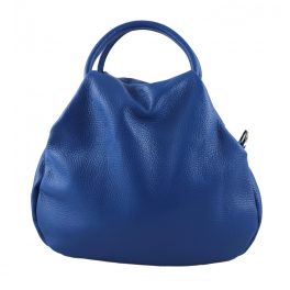 MILA királykék Olasz bőr női divattáska