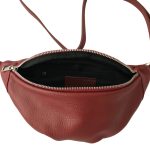 JACK bordó olasz bőr női övtáska