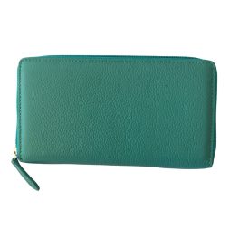 SIMO mentazöld Olasz bőr női pénztárca