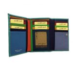 LULU mentazöld Olasz bőr női pénztárca