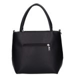 KARLA fekete grafit Karen női rostbőr kézitáska