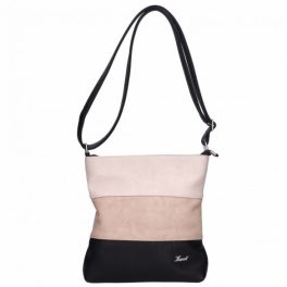   BETI fekete drapp bézs színű Karen női rostbőr oldaltáska