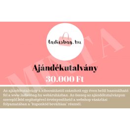 30.000 Ft értékű ajándékutalvány